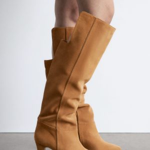 Suede Knee Boots