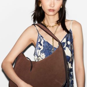 Fringed Suede Tote Bag