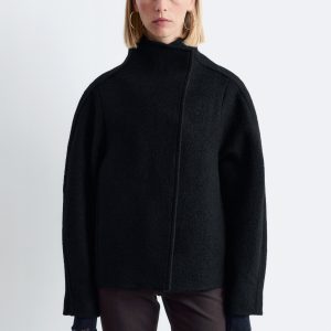 Asymmetric Wool Jacket
