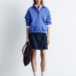 Collared Polo Sweatshirt