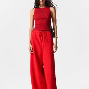 Relaxed Drawstring Trousers