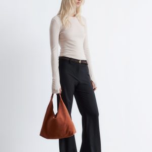 Flared Wool Trousers