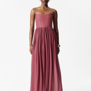 Sheer Corset Maxi Dress
