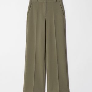 Wide Press-Crease Trousers