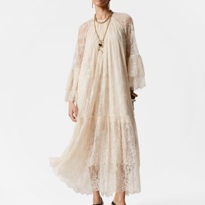 Leather Platform Wedge Sandals