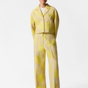 Jacquard Press-Crease Trousers