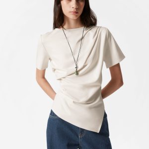 Draped Asymmetric T-shirt