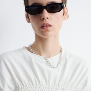 Smocked Crewneck Top