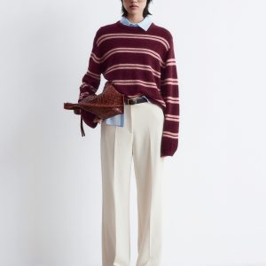 Wide Press-Crease Trousers