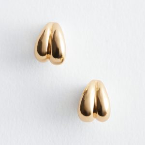 Two-Part Dome Earrings