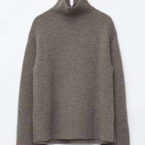 Oversized Turtleneck Wool Sweater