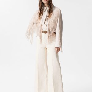 Press-Crease Flared Jeans