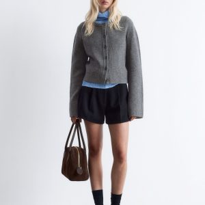 Cropped Boxy Cardigan