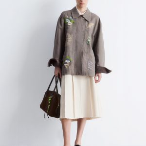 Embroidered Shirt Jacket