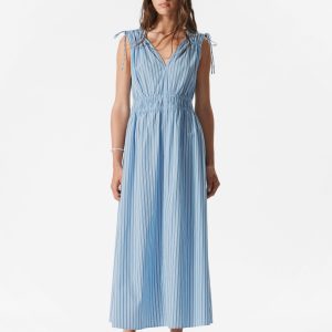 Tie-Detailed Midi Dress