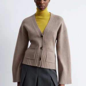 Tapered Knit Cardigan