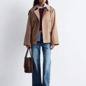 Double-Breasted Trench Jacket