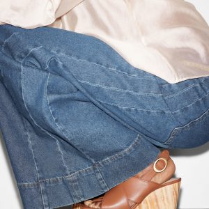 Leather Platform Wedge Sandals