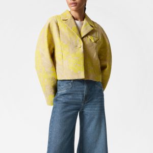 Cropped Jacquard Jacket