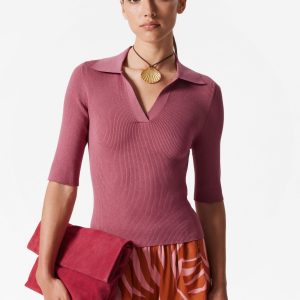 Collared Short-Sleeve Top