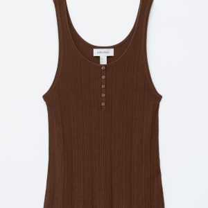 Scoop-Neck Rib-Knit Tank Top