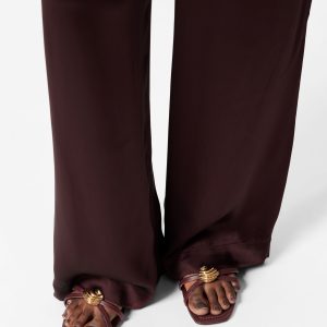 Embellished Heeled Leather Sandals