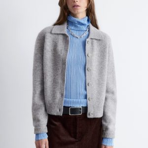 Collared Knit Cardigan