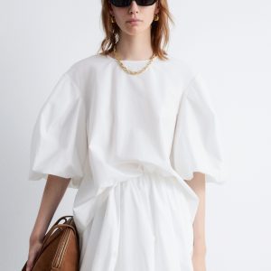 Voluminous Puff-Sleeve Blouse