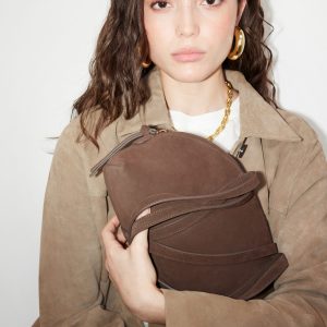 Suede Bowling Bag