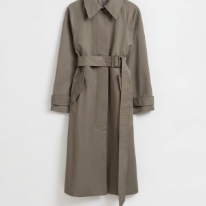 Relaxed Mid-Length Trench Coat
