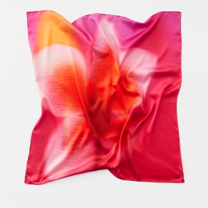 Flower-Print Square Scarf