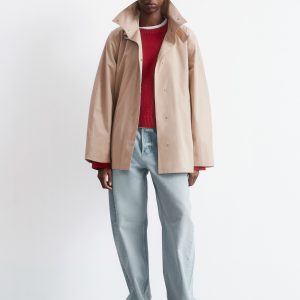 A-line Funnel-Neck Jacket